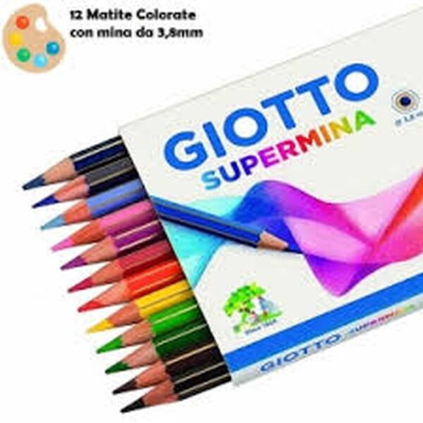 Giotto Supermina – Astuccio da 12 colori - Cartoidea