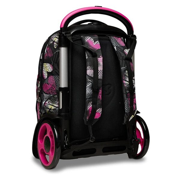 Trolley Scuola Seven 3WD 3 Ruote Kiddie Crush Zaino Sganciabile